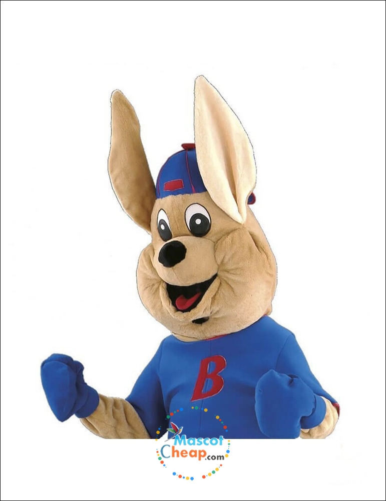 Happy Cute Kangaroo Mascot Costume