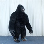 King Kong Black Plush Inflatable Mascot Costume