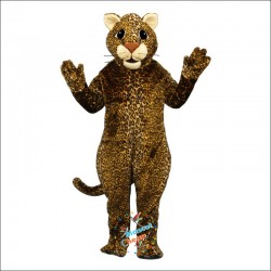 Leaping Leopard Mascot Costume