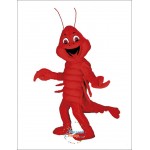 Happy Lobster Mascot Costume