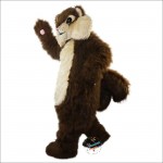 Long-Haired Squirrel Cartoon Mascot Costume