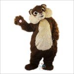 Long-Haired Squirrel Cartoon Mascot Costume