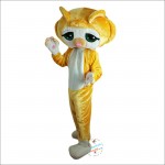 Lovely Yellow Cat Cartoon Mascot Costume