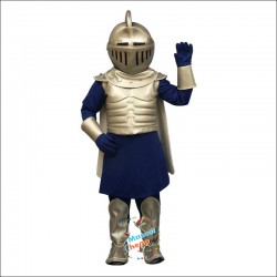 Silver Knight Mascot Costume