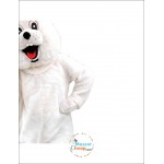 Mascot Costume Happy White Rabbit