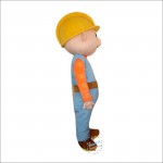 Miner Coalman Cartoon Mascot Costume