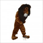 Muscle Lion Cartoon Mascot Costume