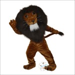 Muscle Lion Cartoon Mascot Costume