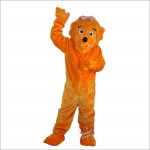 Orange Bear Mascot Costume