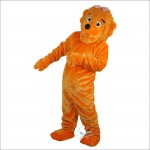 Orange Bear Mascot Costume