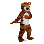 Orange Tiger Cartoon Mascot Costume