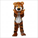 Orange Tiger Cartoon Mascot Costume