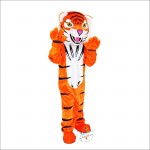 Orange Tiger Cartoon Mascot Costume