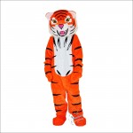 Orange Tiger Cartoon Mascot Costume