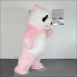 Panda Pink Inflatable Mascot Costume