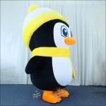 Penguin Yellow Inflatable Mascot Costume