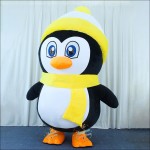 Penguin Yellow Inflatable Mascot Costume