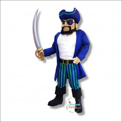 College Handsome Pirate Mascot Costume (No Sword)