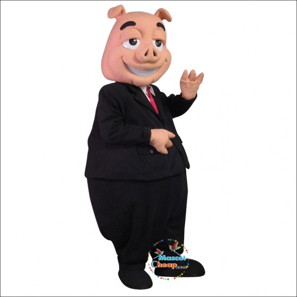 Pie Man Pig Mascot Costume