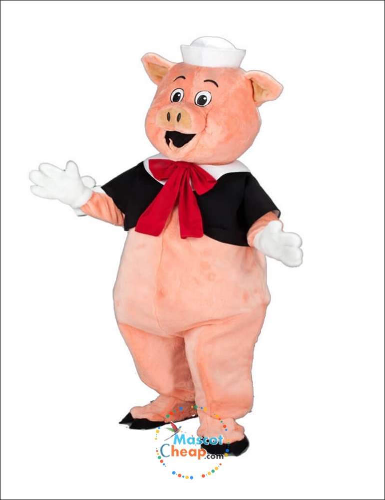 Cute Friendly Pig Mascot Costume