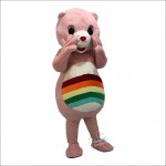 Pink Bear Mascot Costume