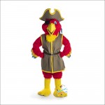 Pirate Parrot Mascot Costume