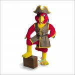 Pirate Parrot Mascot Costume