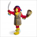 Pirate Parrot Mascot Costume