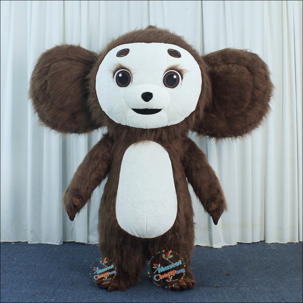 Plush Big Eared Monkey Inflatable Mascot Costume