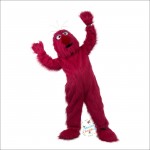 Plush Red Monster Mascot Costume