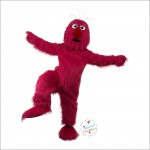 Plush Red Monster Mascot Costume