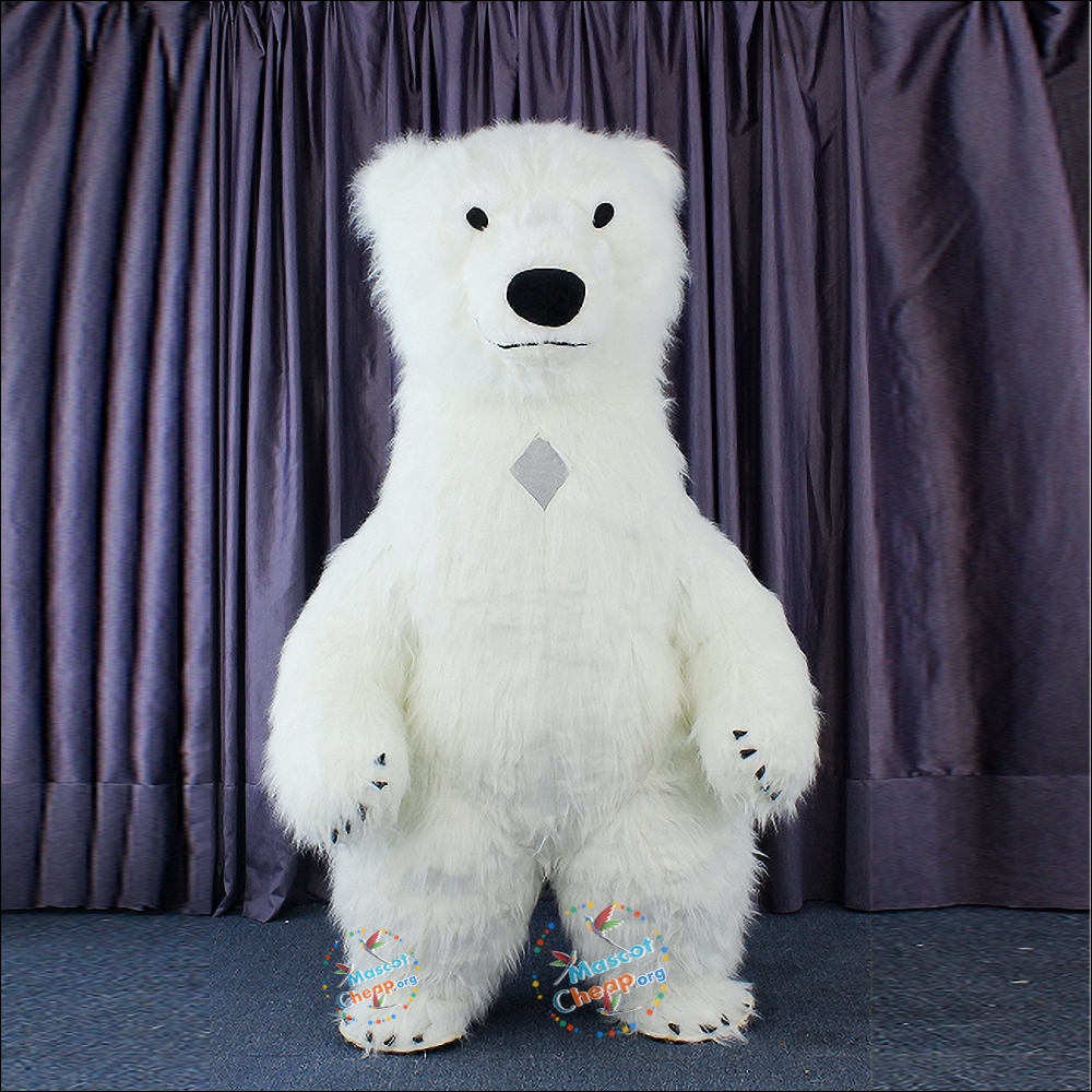 Polar Bear Plush Inflatable Mascot Costume