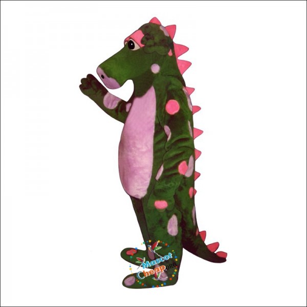 Polka Dot Dragon Mascot Costume