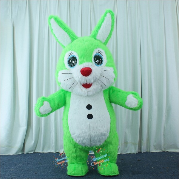 Rabbit Green Bunny Inflatable Mascot Costume