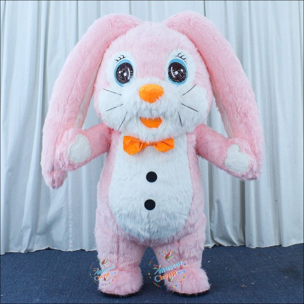 Rabbit Pink Bunny Inflatable Mascot Costume