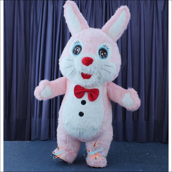 Rabbit Pink Bunny Inflatable Mascot Costume