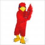 Red Eagle Bird Cartoon Mascot Costume