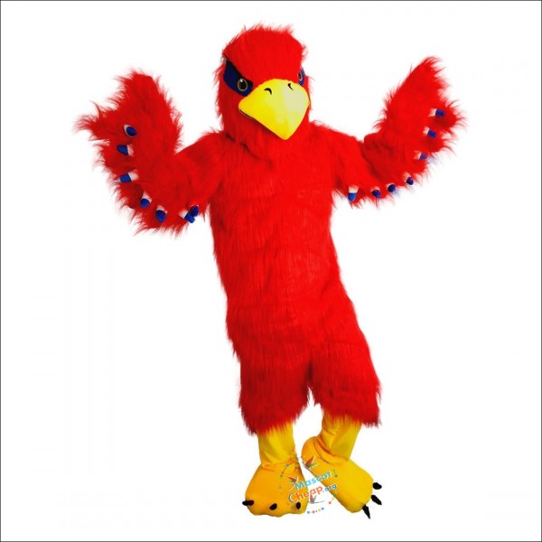 Red Eagle Bird Cartoon Mascot Costume