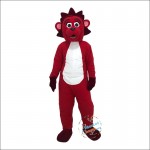 Red lion Cartoon Mascot Costume