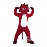 Red lion Cartoon Mascot Costume