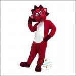 Red lion Cartoon Mascot Costume