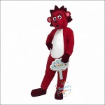 Red lion Cartoon Mascot Costume