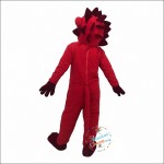 Red lion Cartoon Mascot Costume