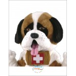 Saint Bernard Dog Mascot Costume head and barrel