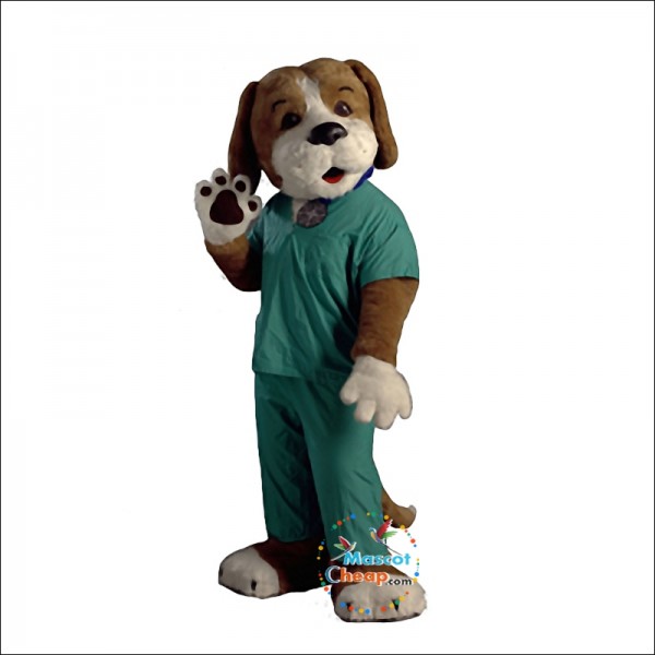 Scrubs the Health Hound Mascot Costume