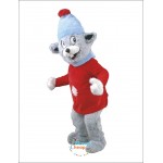 Skiing Mouse Mascot Costume