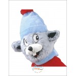 Skiing Mouse Mascot Costume