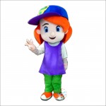 Sport Girl Cartoon Mascot Costume