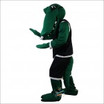 Sport Green Crocodile Mascot Costume