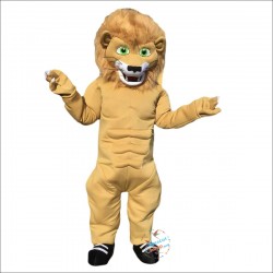 Strong Muscular Lion Mascot Costume